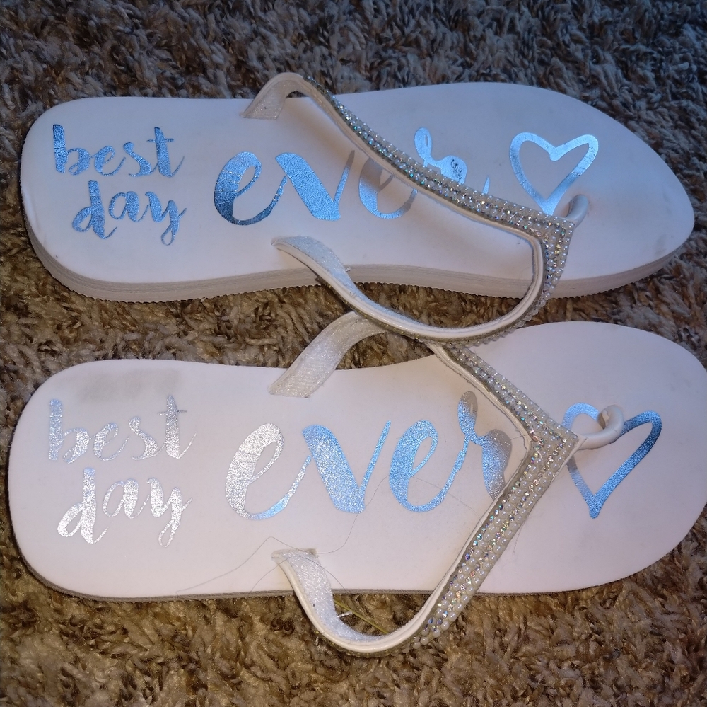 Flip-flops! For the Bride!!! **1 pair only**